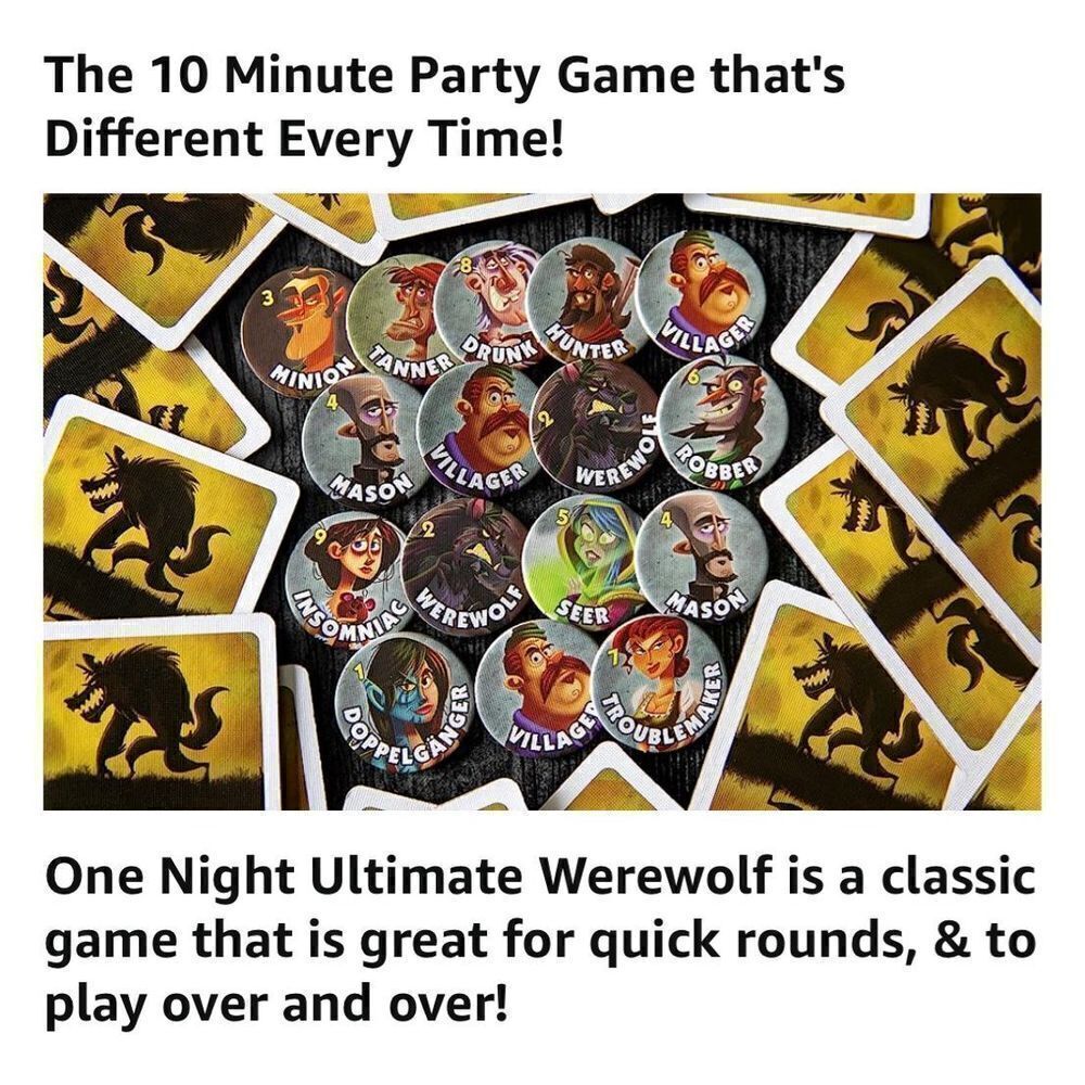 One Night Ultimate Werewolf Game - Picture 3 of 7